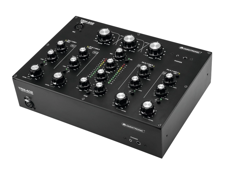 OMNITRONIC TRM-402 4-Channel Rotary Mixer 