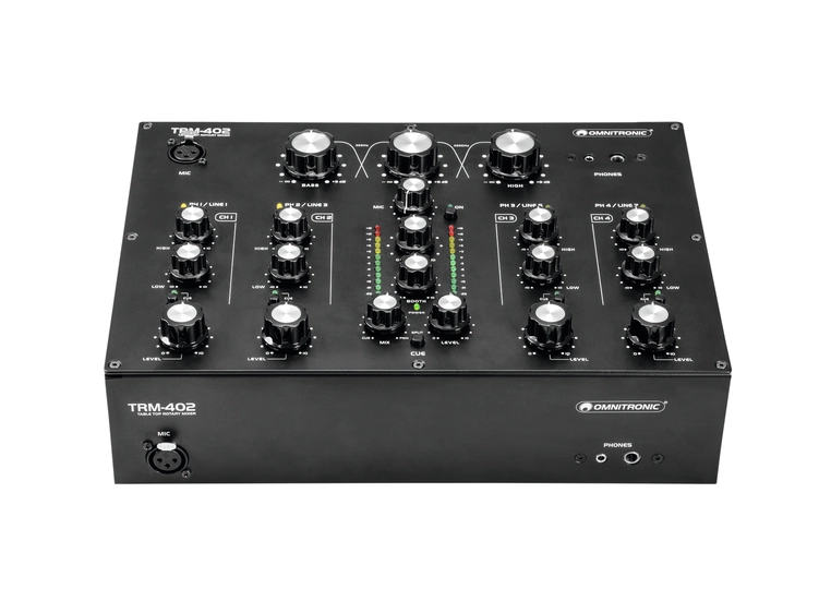 OMNITRONIC TRM-402 4-Channel Rotary Mixer 
