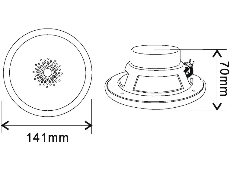 OMNITRONIC WF-4 Flush-Mount Speaker 