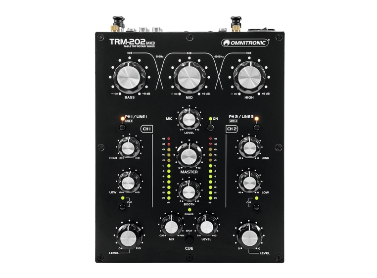 Omnitronic TRM-202MK3 2-Channel Rotary Mixer 