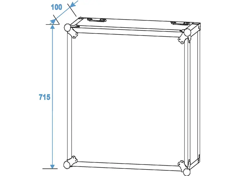 ROADINGER Rack Profi 15U 45cm with wheels 