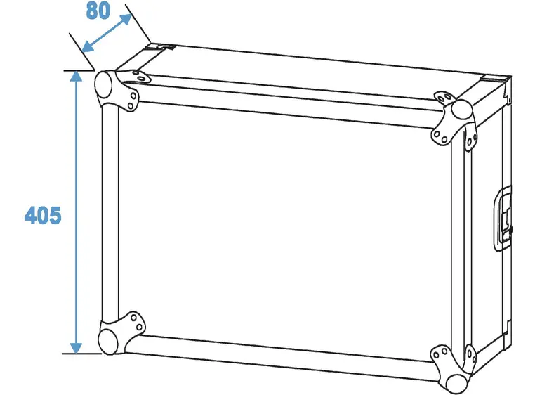 ROADINGER Rack Profi 8U 45cm with wheels 