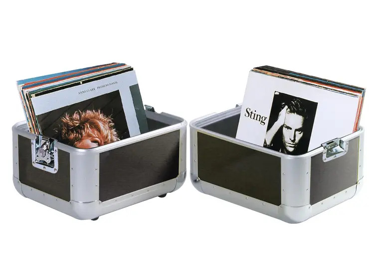 ROADINGER Record case ALU 50/50, rounded, bk 