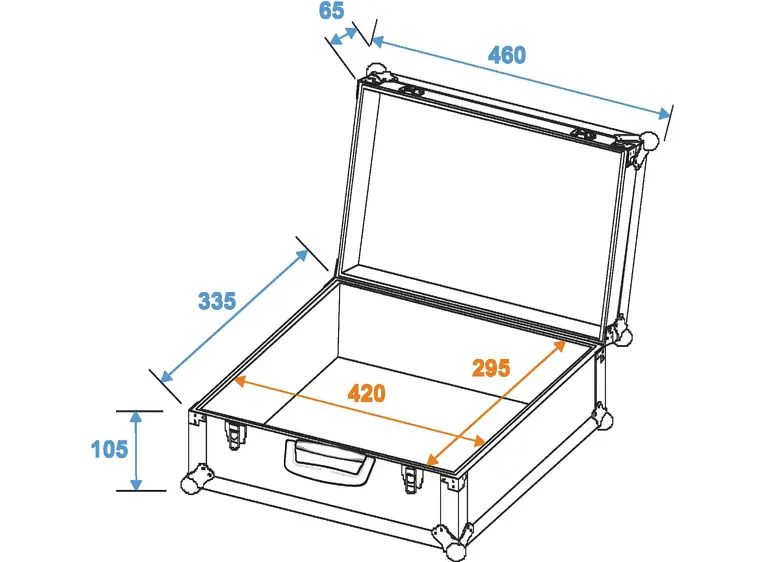 ROADINGER Universal case FOAM, blue 