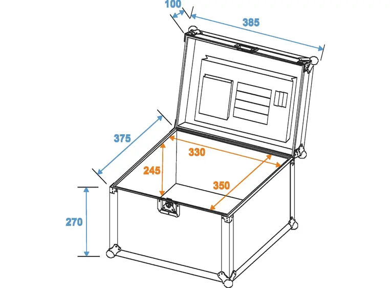 ROADINGER Universal document case GR-2, Black 