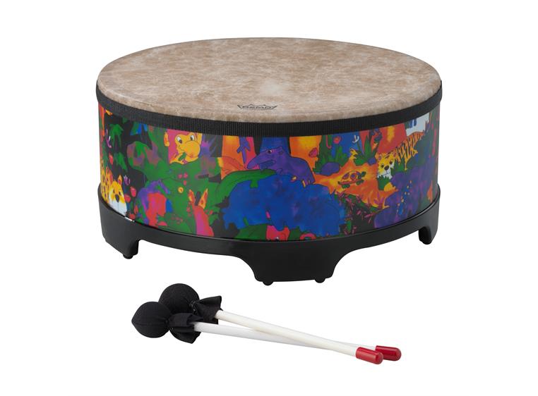 Remo KD-5816-01 Drum Kids Percussion Gathering Drum 16"x8" Fabric Rain Forest