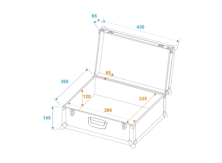 Roadinger Universal Case Pick 42x36x18cm 