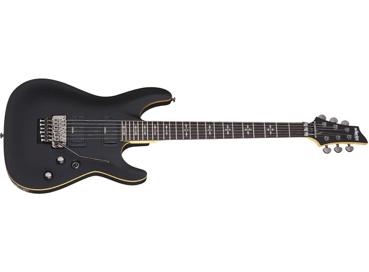 Schecter Demon 6 Floyd Rose Aged Black Satin 