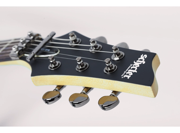 Schecter Demon 6 Floyd Rose Aged Black Satin 