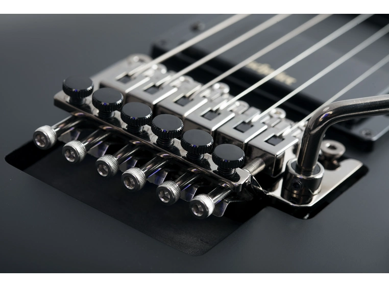 Schecter Demon 6 Floyd Rose Aged Black Satin 