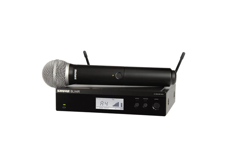 Shure BLX24RE vokal system med PG58 S8 (823-832 MHz) Rack Monterbart 
