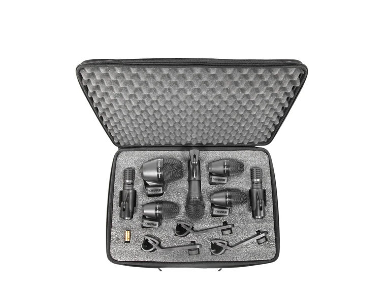 Shure PGADRUMKIT7 trommemikrofonsett med PGA52, 57, 56 X 3, 81 X 2 