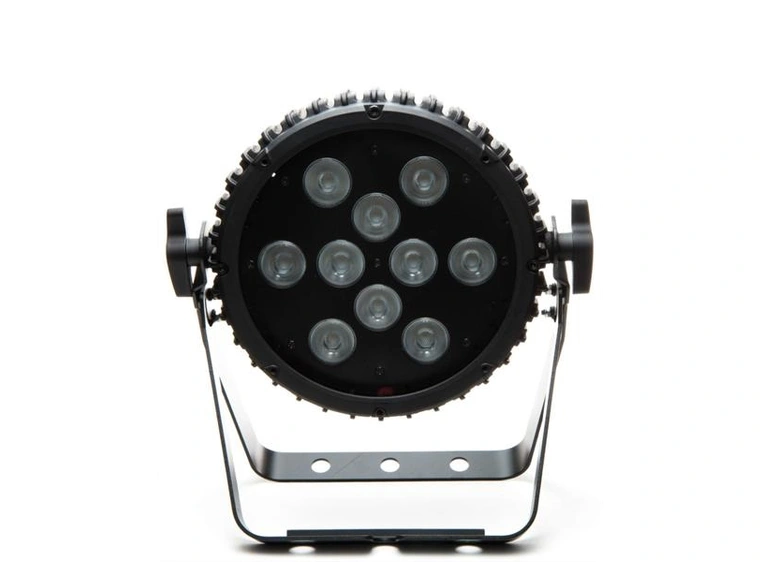 SnowPAR Pro Quad 10 10x8W Quad LED RGBW PC I/O,3&5 Pin DMX 