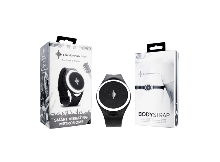 Soundbrenner Pulse + Body Strap Bundle Smart vibrating metronome 