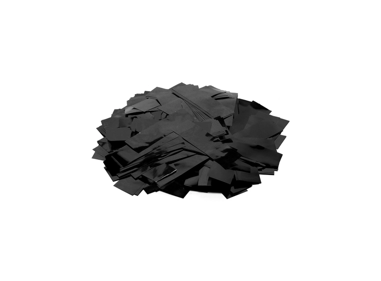 TCM FX Metallic Konfetti Rektangulær 55x18mm, Sort, 1kg 