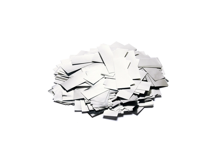 TCM FX Metallic Konfetti Rektangulær 55x18mm, Sølv, 1kg 