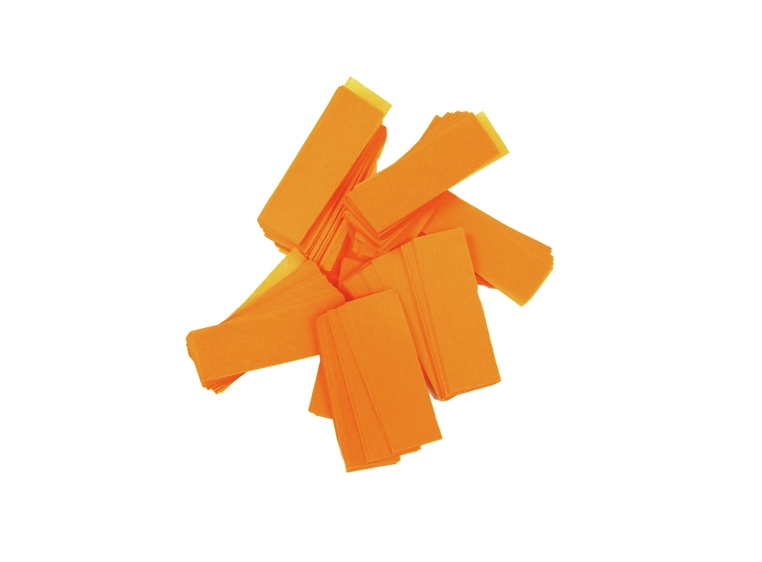 TCM FX Slowfall Konfetti Rektangulær 55x18mm, neon-Orange, uv ac 