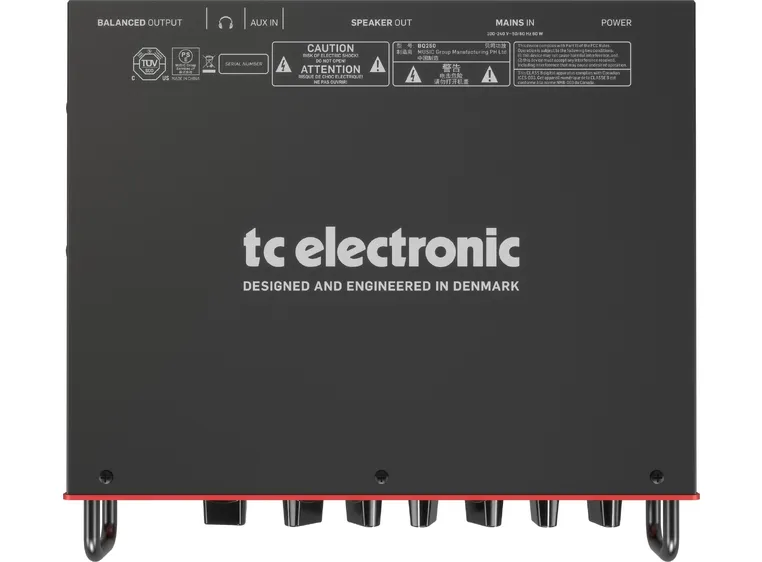 TC Electronic BQ250 250 Watt Portable Bass Head with Mosfet Preamp 