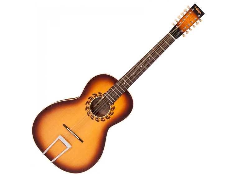 Vintage V500SB-12 "Statesboro" 12 String Satin Antique Burst 