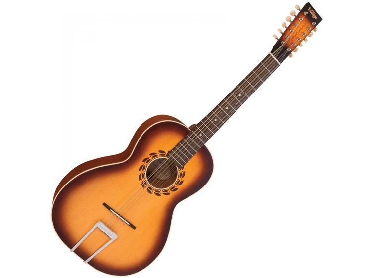 Vintage V500SB-12 "Statesboro" 12 String Satin Antique Burst 