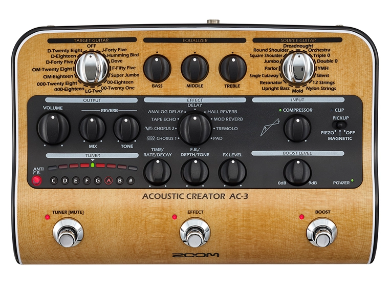 Zoom AC-3 Acoustic Creator Di-boks 