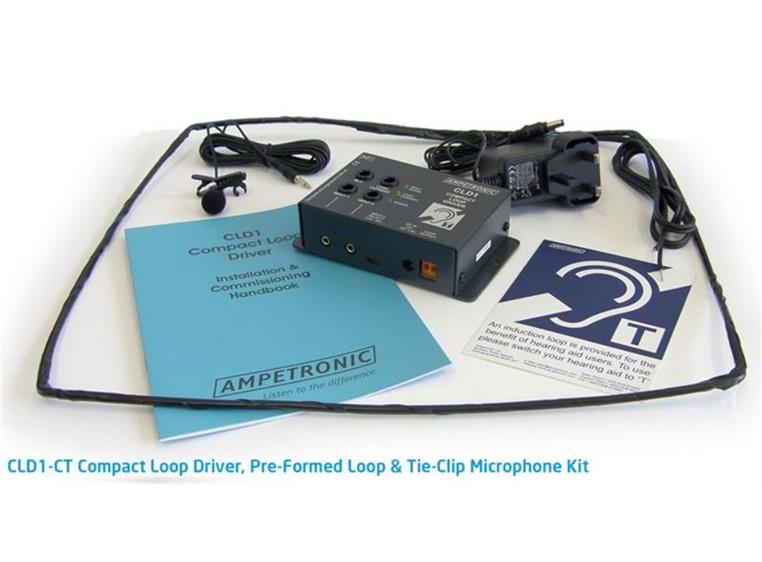 Ampetronic CLD1-CT Teleslynge Kit 2,4A Myggmikrofon Skranke