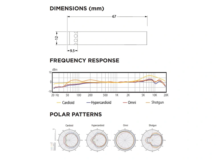 Audix M1280BS Supercardioid mic (shotgun) 