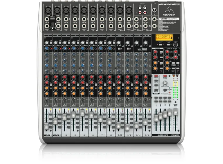 Behringer XENYX QX2442USB Premium Mixer 24-Input 4/2-Bus, KLARK TEKNIK Multi-FX 