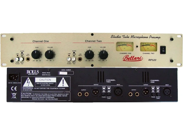 Bellari RP520 Studio Tube Mic Preamp 