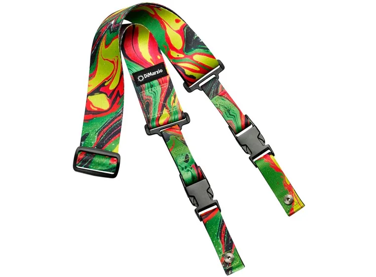 DIMARZIO DD2241 2" ClipLock Strap Nylon Steve Vai - Green Universe 