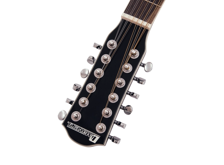 DIMAVERY DR-612 Western guitar 12-string, black 