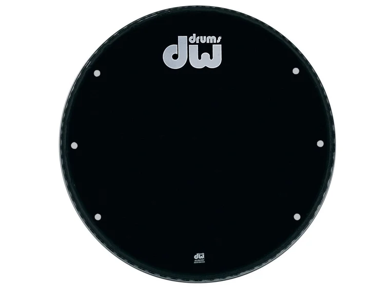 DW Frontskinn Ventilert DRDHGB-18K Black w/Logo (Ported) 