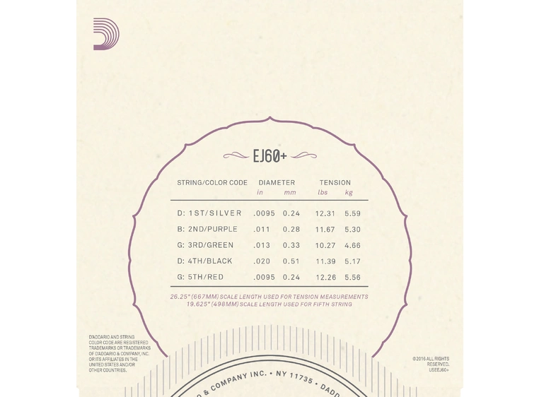 D'Addario EJ60+ 