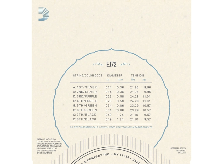 D'Addario EJ72 
