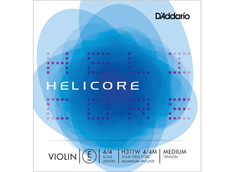 D'Addario H311W 4/4M Violin String Helicore E-aluminum wound 18.1 