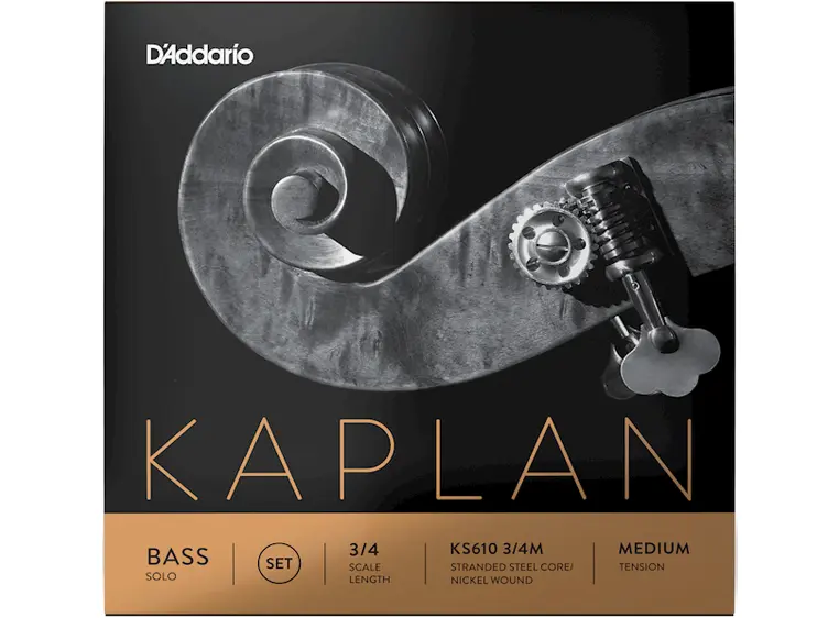 D'Addario KS610 3/4M Bass Strings Kaplan Solo Set 3/4 Medium Tension 