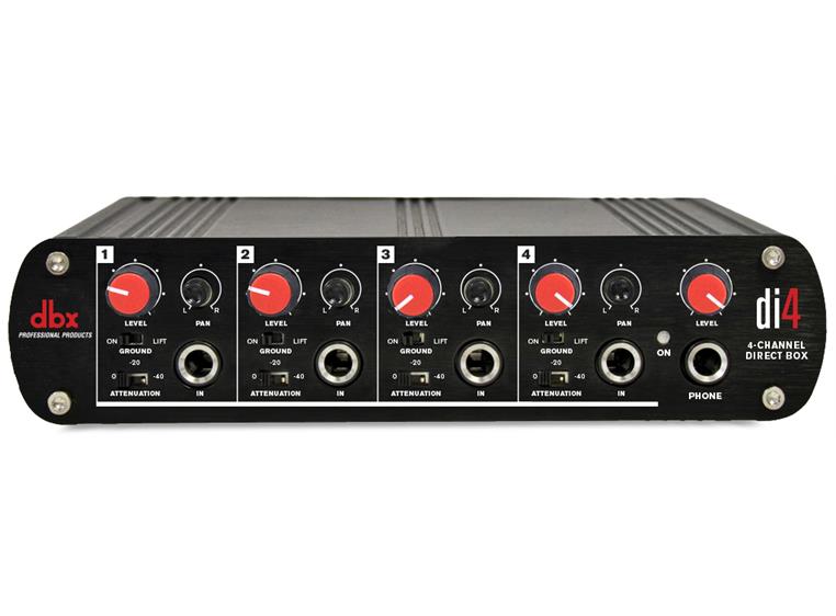 Dbx DI4 Active 4 Channel Direct Box with Line Mixer