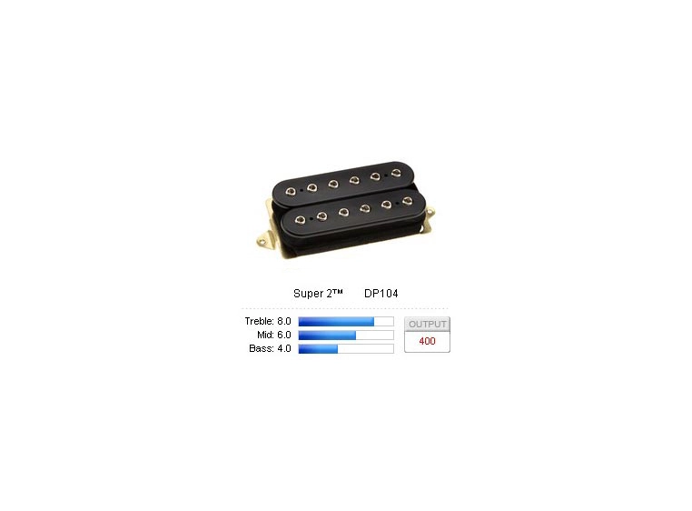 DiMarzio DP104BK Pickup Humbucker Super 2 Black 