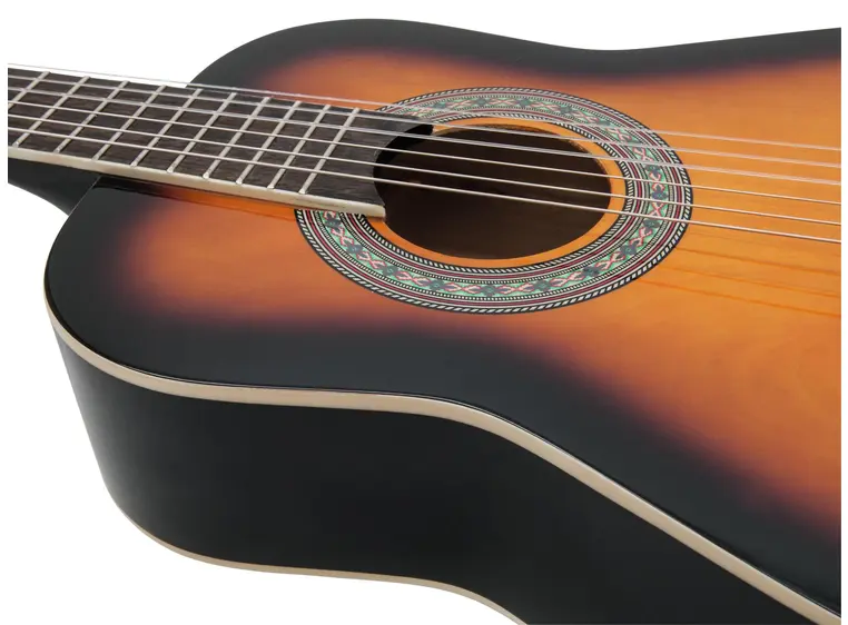 Dimavery AC-303 Klassisk gitar 1/2 sunburst 