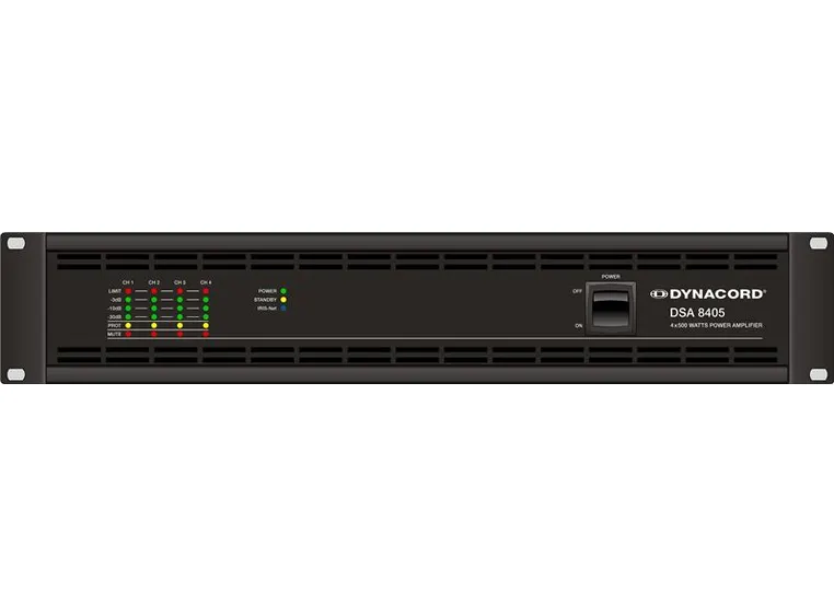 Dynacord DSA-8405 Forsterker 4x500W VLD 2U installasjon 