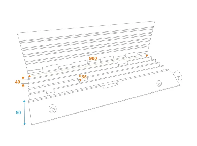 EUROLITE Cablebridge 5 Channels 900x500x50mm 