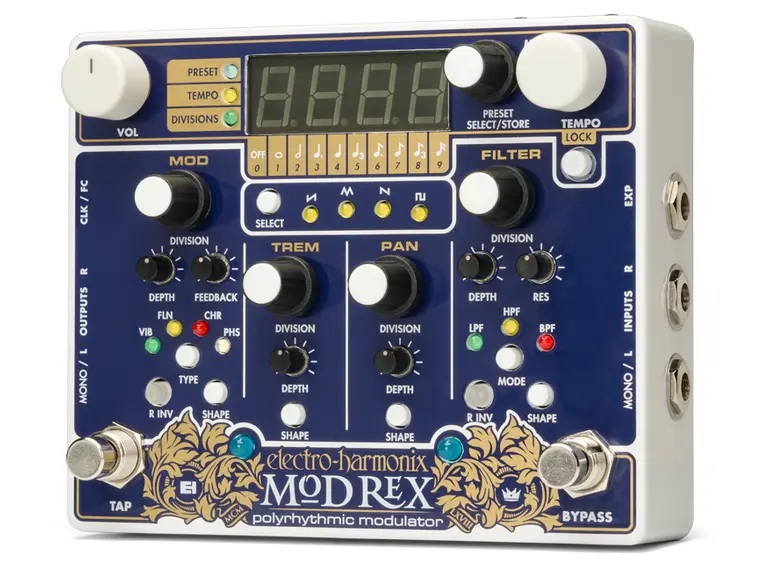 Electro-Harmonix Mod Rex Polyrytmisk modulator-pedal 