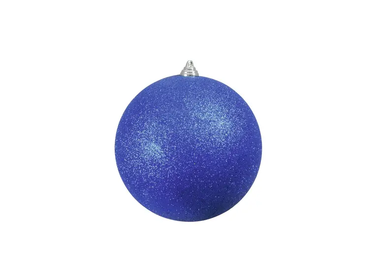 Europalms Deco Ball 20cm, blue, glitter 