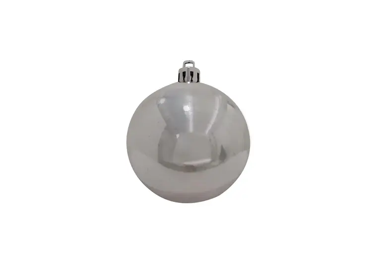 Europalms Deco Ball 7cm, silver 6x 