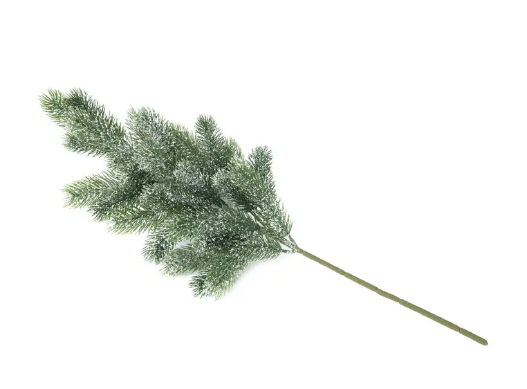Europalms Gren av gran, snø, PE, 65cm 