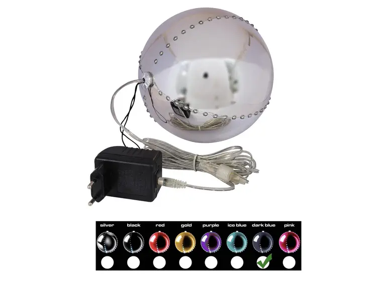 Europalms LED Snowball 15cm, dark-blue 