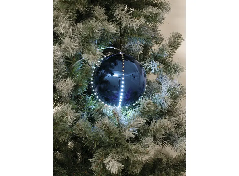 Europalms LED Snowball 8cm, dark blue 5x 