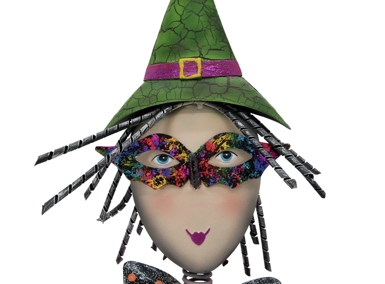 Europalms Little Witch, Metal, 102cm purple 
