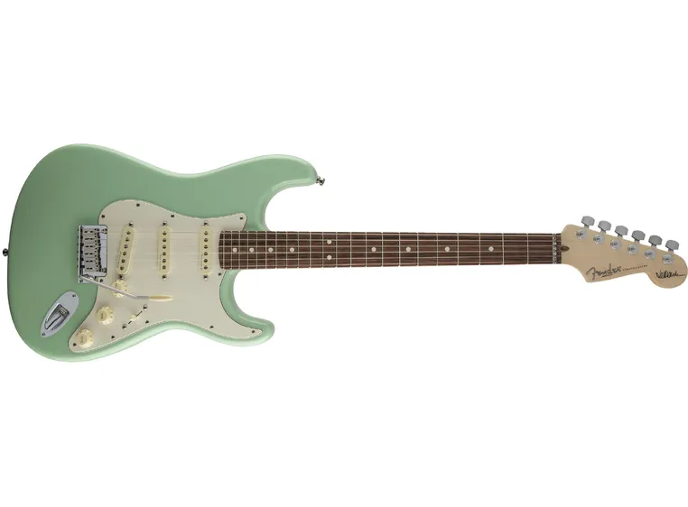Fender Jeff Beck Stratocaster gripebrett i rosentre, sørfe-grønn 