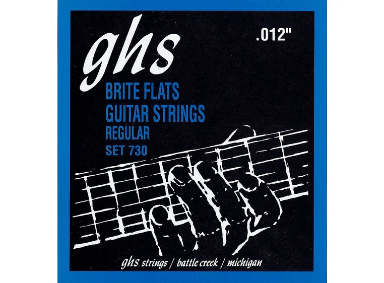 GHS 730 Brite Flats Flatwound Regular (012-054) 